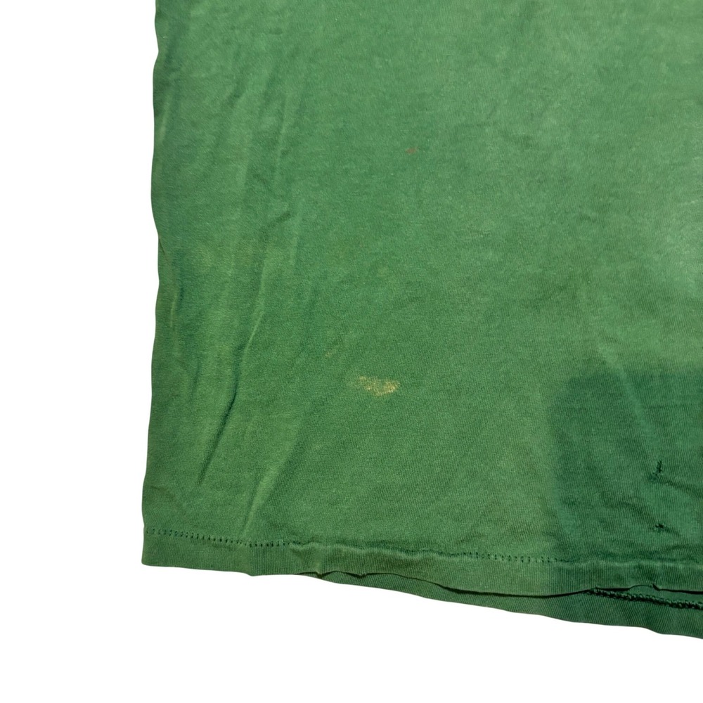 Oneita Harvard Business School T-Shirt Mens Large Green Distressed 90s Vintage - Picture 9 of 9